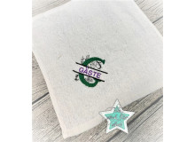 Stickdatei - Doodle Blumen Alphabet Monogram geteilt "G"